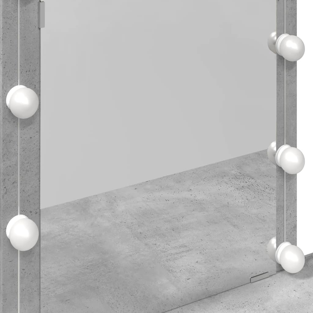 Sminkbord Med Led 100X40X130 Cm