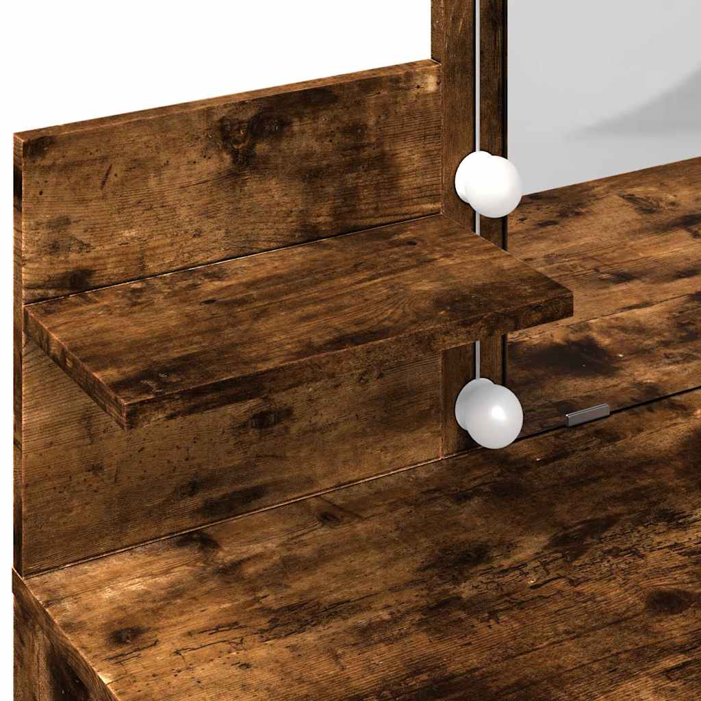 Sminkbord Med Led 100X40X130 Cm