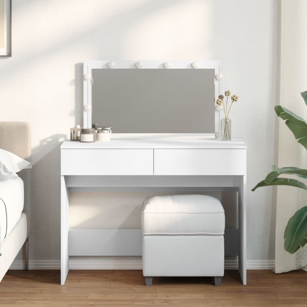 Sminkbord Med Led Sonoma-Ek 100X40X120 Cm