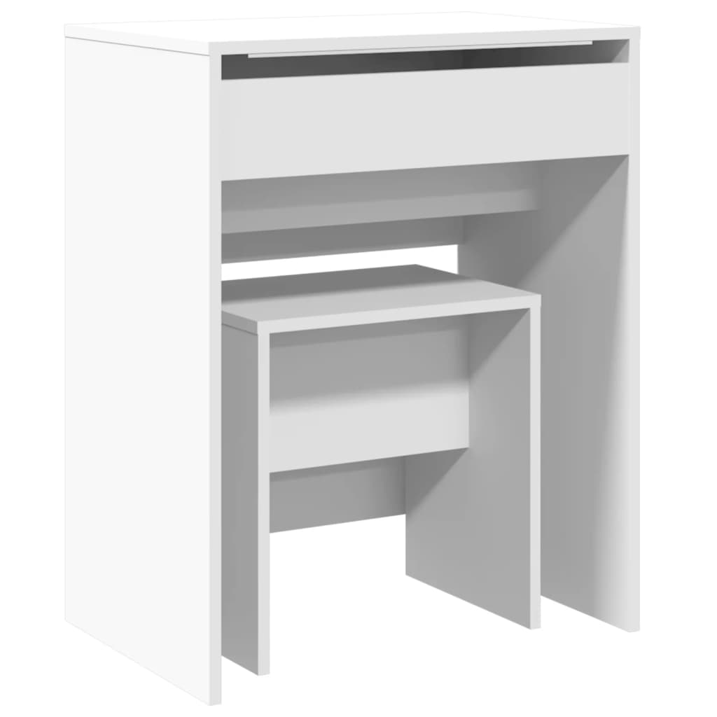 Sminkbord Med Pall 60X40X113,5 Cm