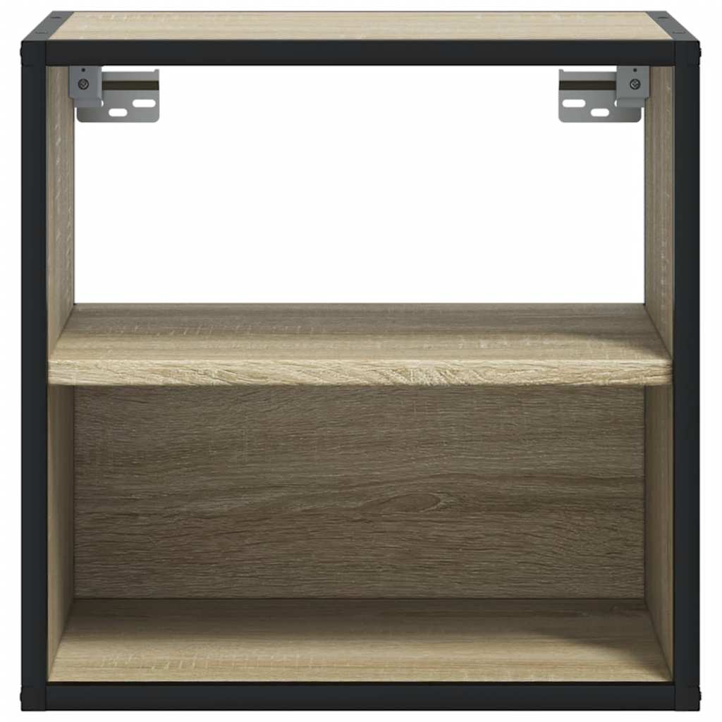 Väggmonterade Sängbord 2 St Sonoma-Ek 40X31X39,5 Cm
