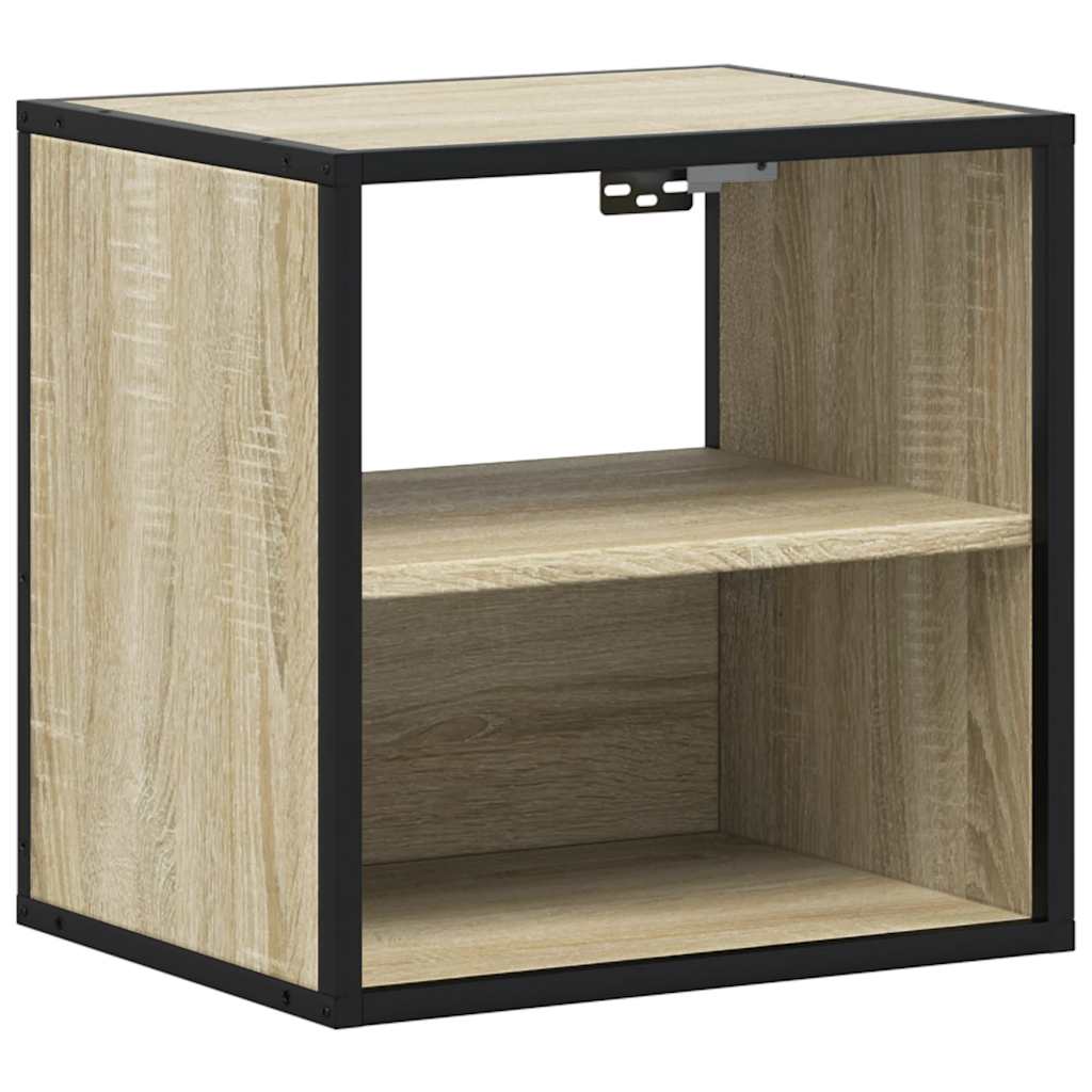 Väggmonterade Sängbord 2 St Sonoma-Ek 40X31X39,5 Cm