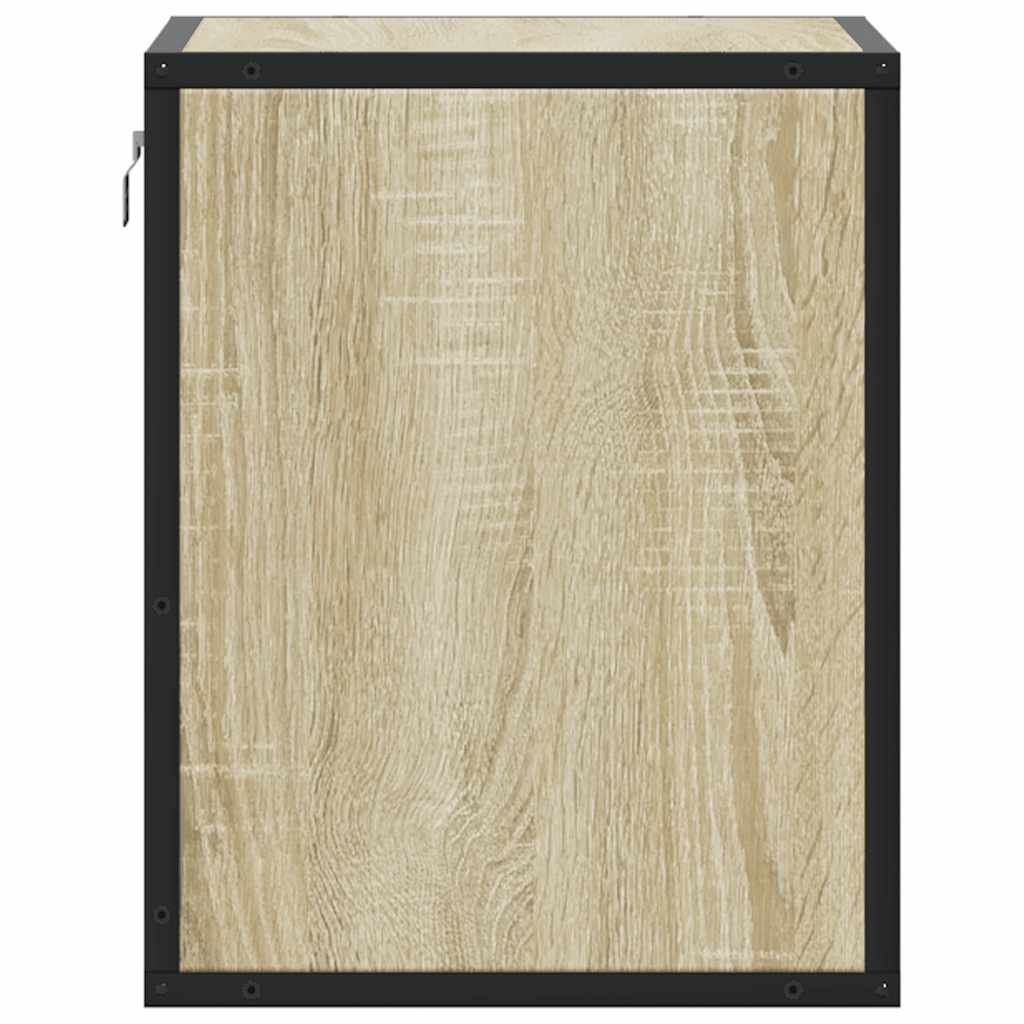 Väggmonterade Sängbord 2 St Sonoma-Ek 40X31X39,5 Cm
