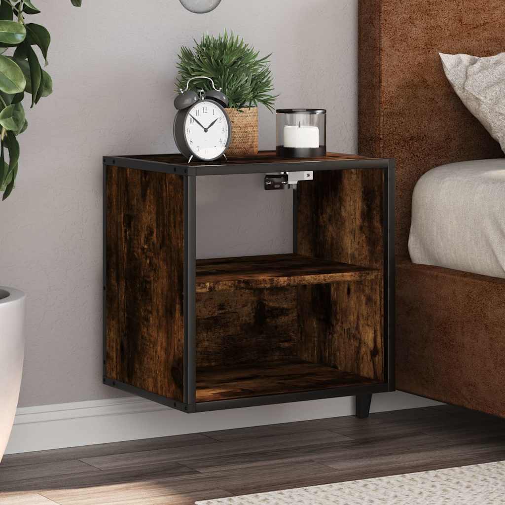 Väggmonterade Sängbord 2 St Sonoma-Ek 40X31X39,5 Cm