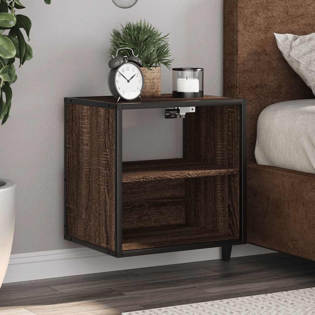 Väggmonterade Sängbord 2 St Sonoma-Ek 40X31X39,5 Cm