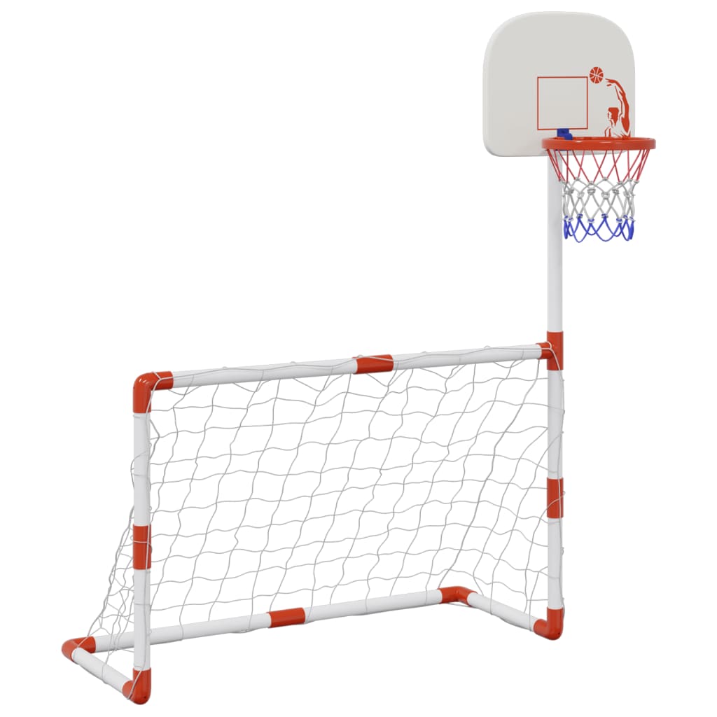 Fotbolls- Och Basketset För Barn Med Bollar 98X50X70 Cm