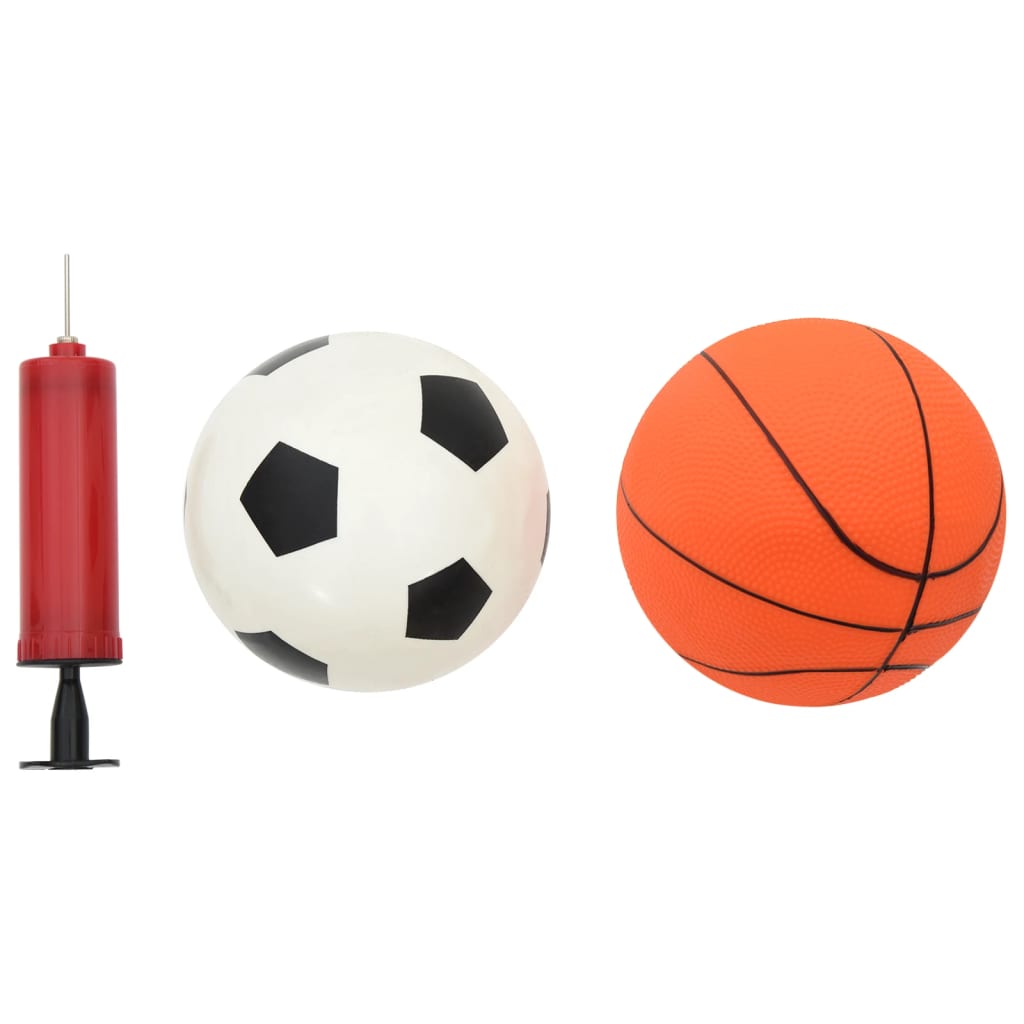 Fotbolls- Och Basketset För Barn Med Bollar 98X50X70 Cm