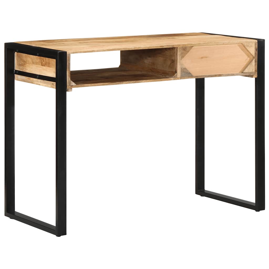 Skrivbord 100X50X75 Cm Massivt Grovt Trä Mango