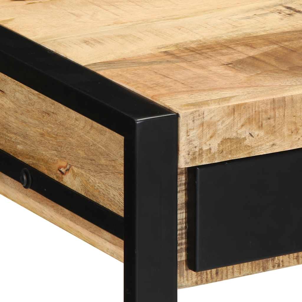 Skrivbord 100X50X75 Cm Massivt Grovt Trä Mango