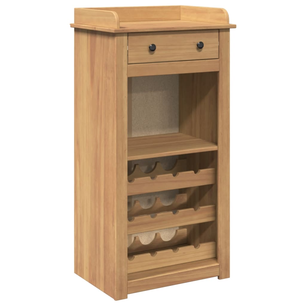Vinskåp Panama 57X40X111,5 Cm Massiv Furu