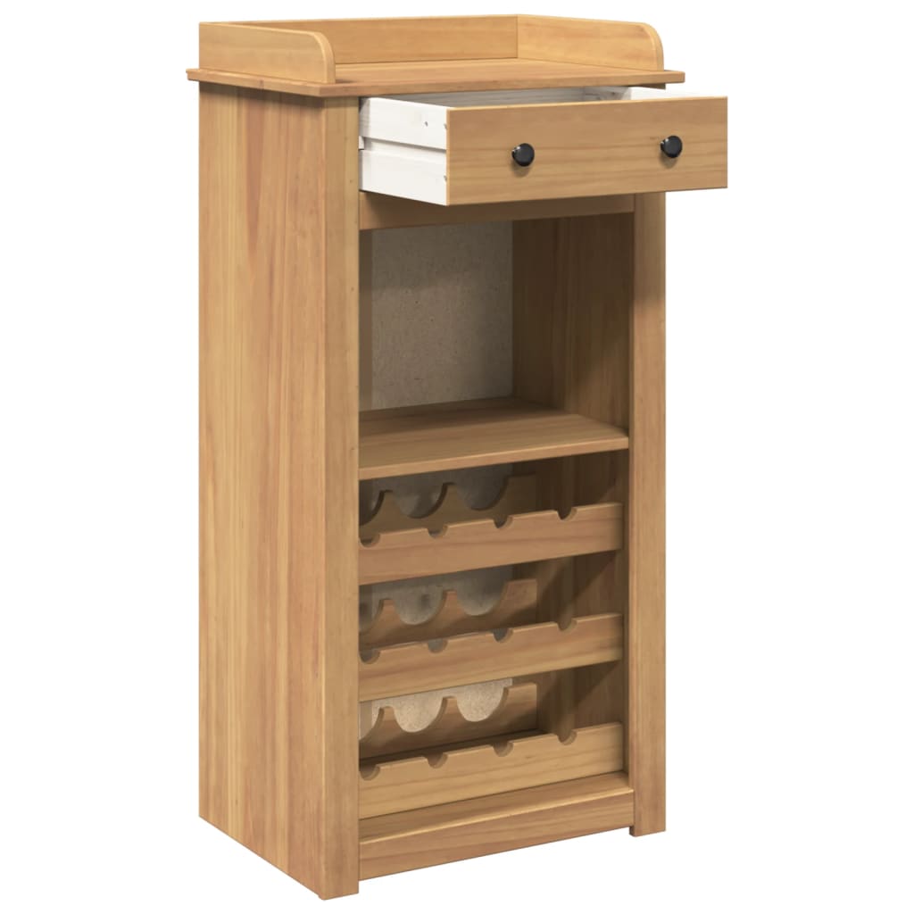 Vinskåp Panama 57X40X111,5 Cm Massiv Furu