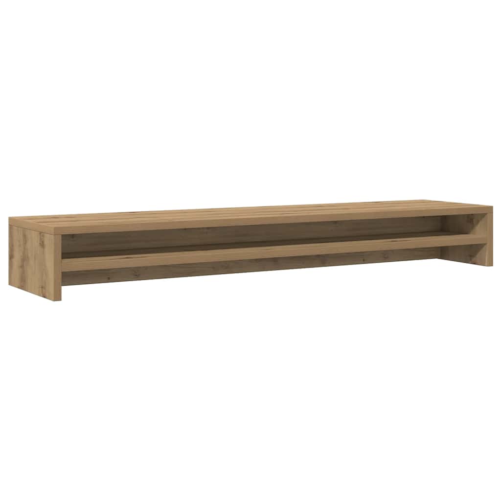 Monitorstativ Hantverksmässig Ek 100X24X13 Cm Konstruerat Trä