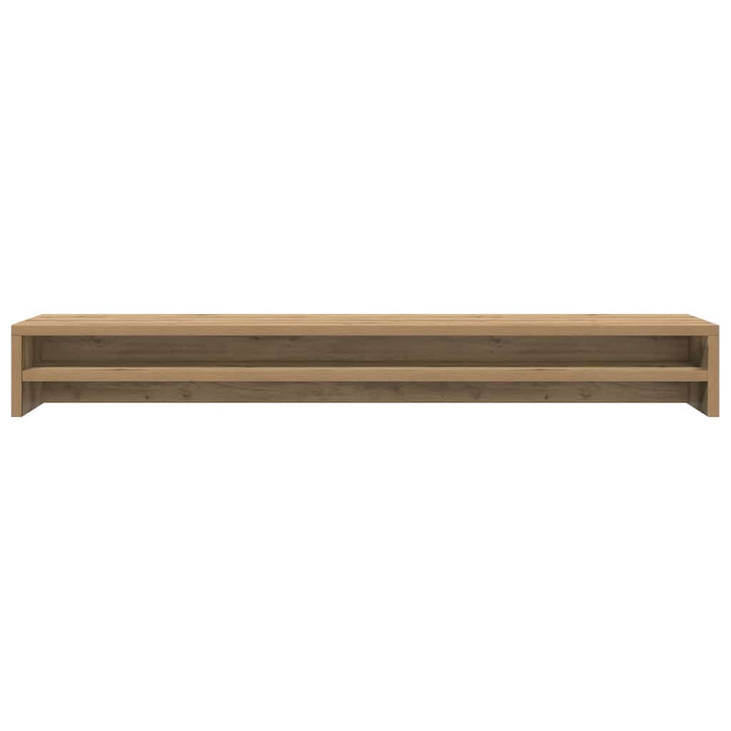 Monitorstativ Hantverksmässig Ek 100X24X13 Cm Konstruerat Trä