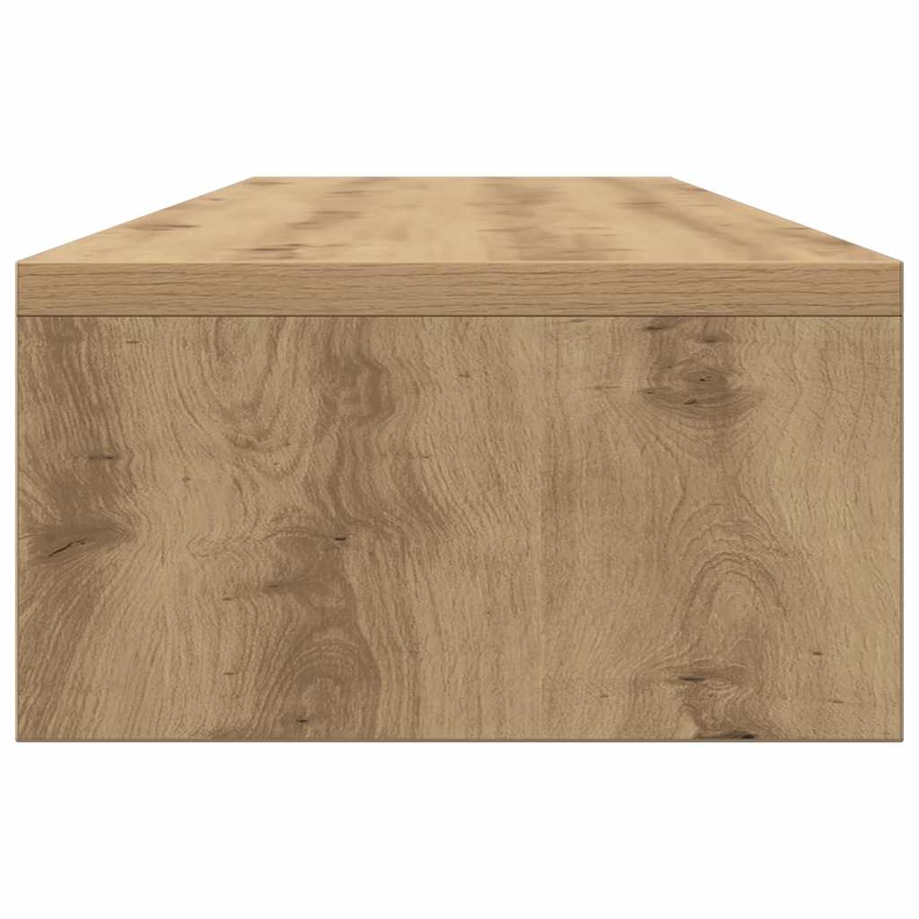 Monitorstativ Hantverksmässig Ek 100X24X13 Cm Konstruerat Trä