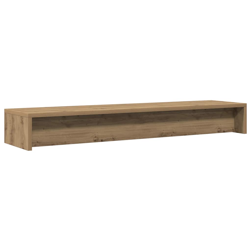 Monitorstativ Hantverksmässig Ek 100X24X13 Cm Konstruerat Trä