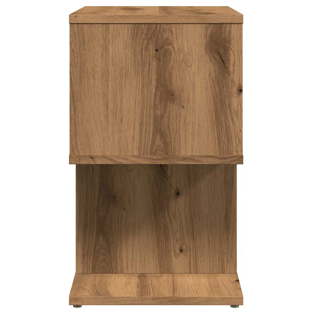 Sängbord 2 St Ek 50X30X51,5 Cm Konstruerat Trä