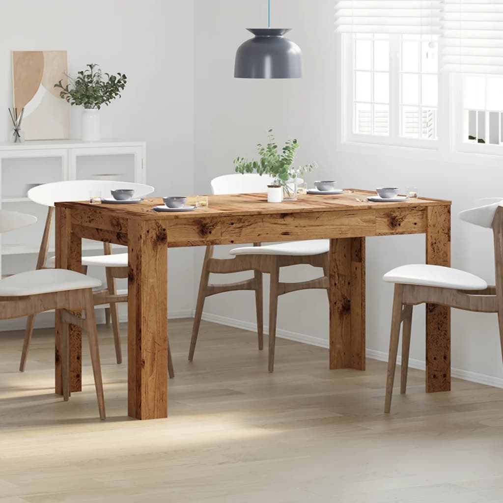Matbord Åldrat Trä 140X74,5X76 Cm Konstruerat Trä