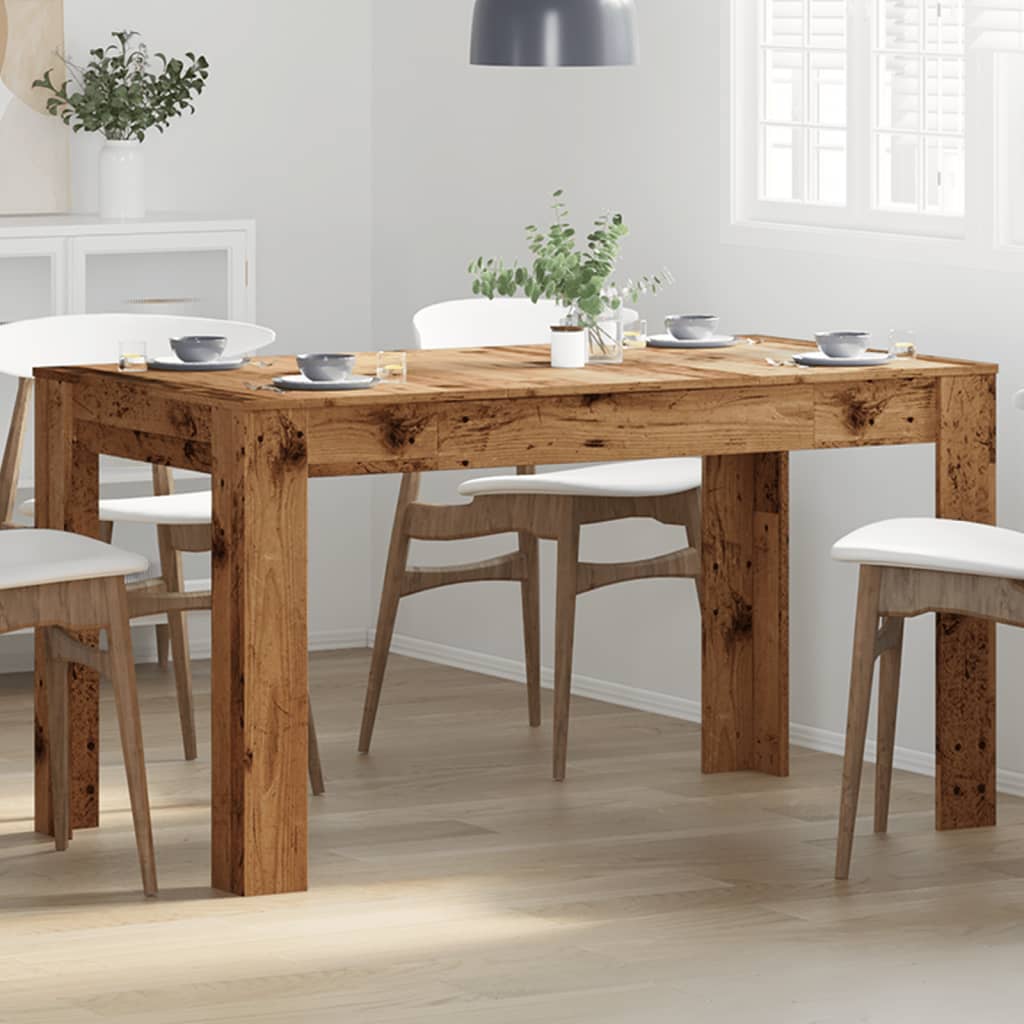 Matbord Åldrat Trä 140X74,5X76 Cm Konstruerat Trä