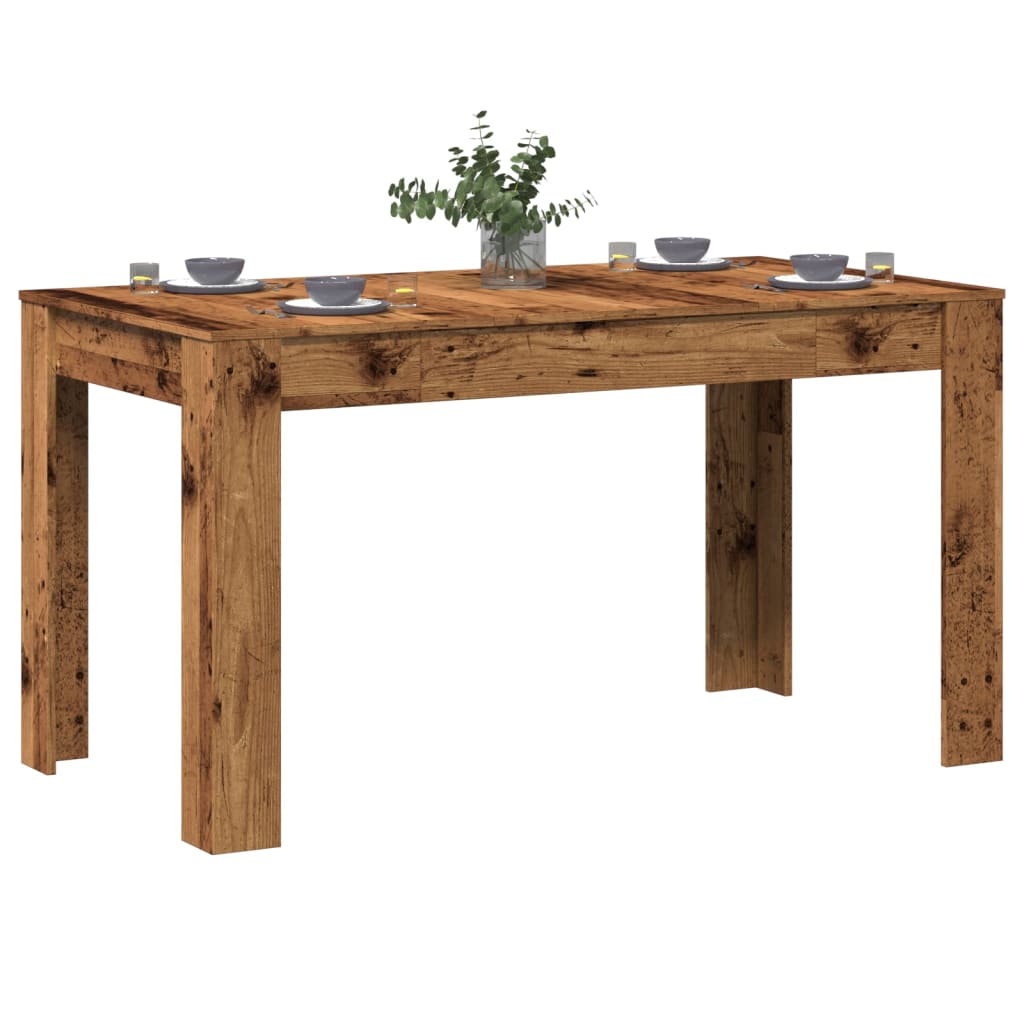 Matbord Åldrat Trä 140X74,5X76 Cm Konstruerat Trä