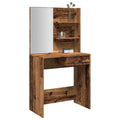 Sminkbord Med Spegel 74,5X40X141 Cm