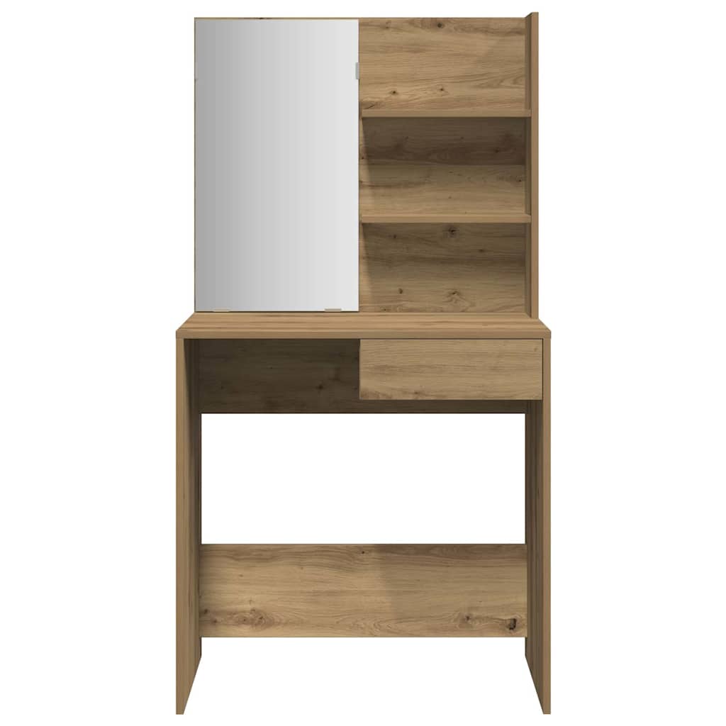 Sminkbord Med Spegel 74,5X40X141 Cm
