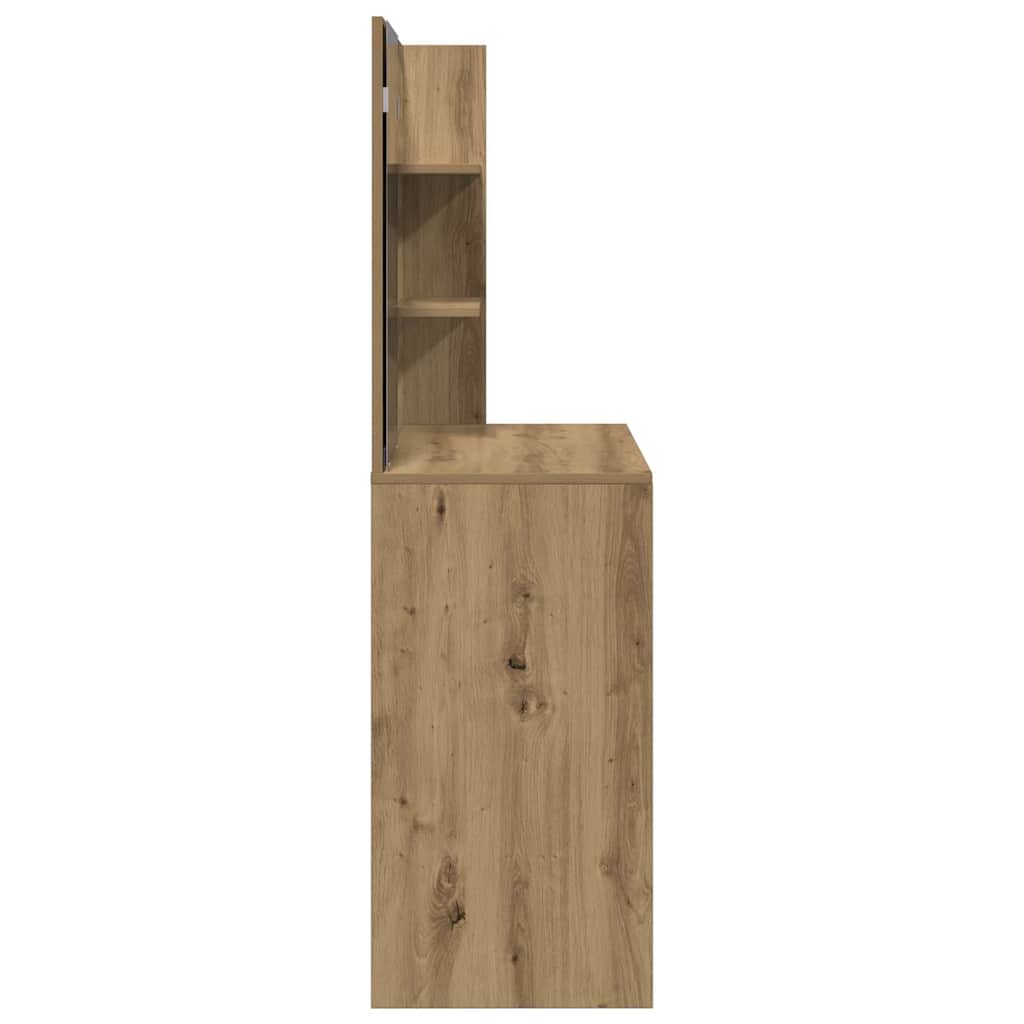 Sminkbord Med Spegel 74,5X40X141 Cm