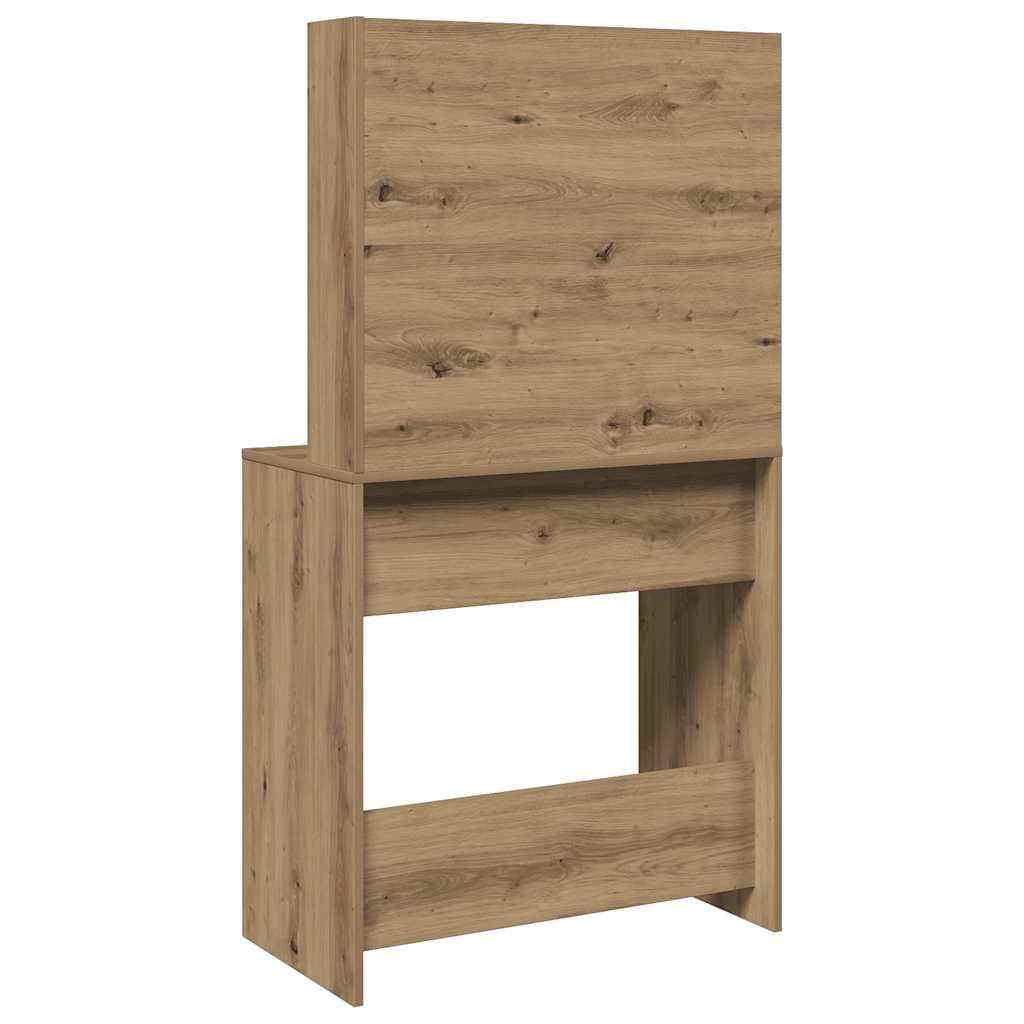 Sminkbord Med Spegel 74,5X40X141 Cm