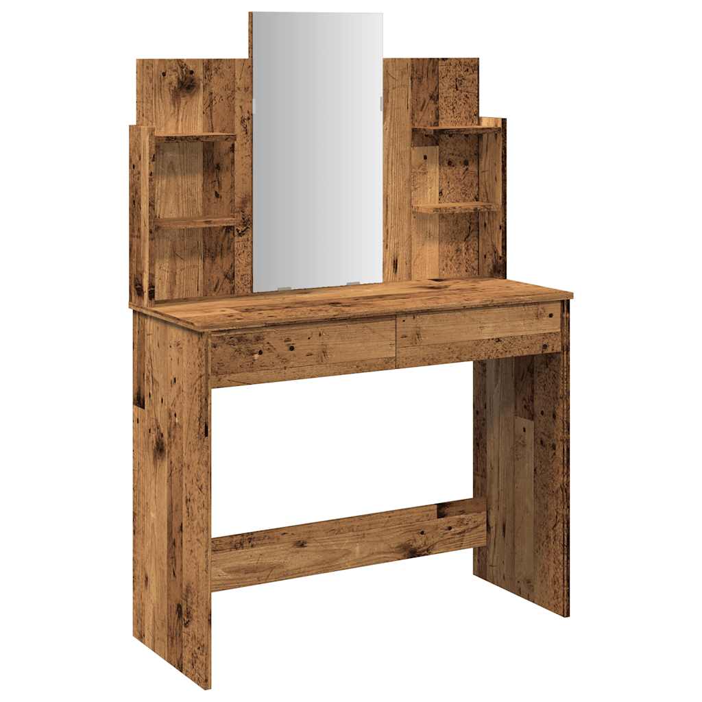Sminkbord Med Spegel 96X39X142 Cm
