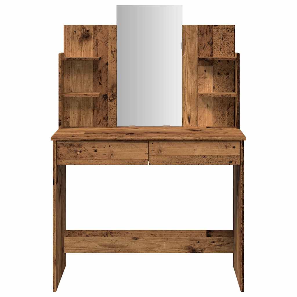Sminkbord Med Spegel 96X39X142 Cm