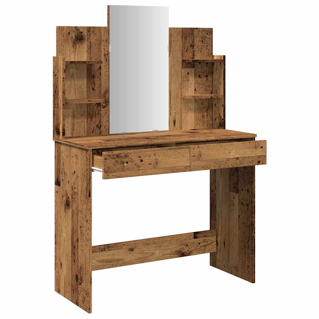Sminkbord Med Spegel 96X39X142 Cm