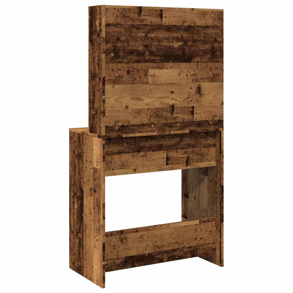 Sminkbord Med Led 74,5X40X141 Cm