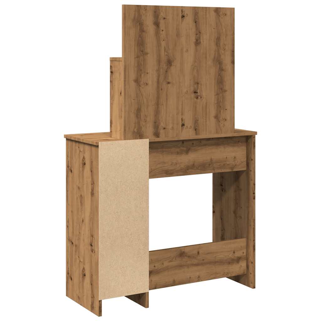 Sminkbord Med Led 86,5X35X136 Cm