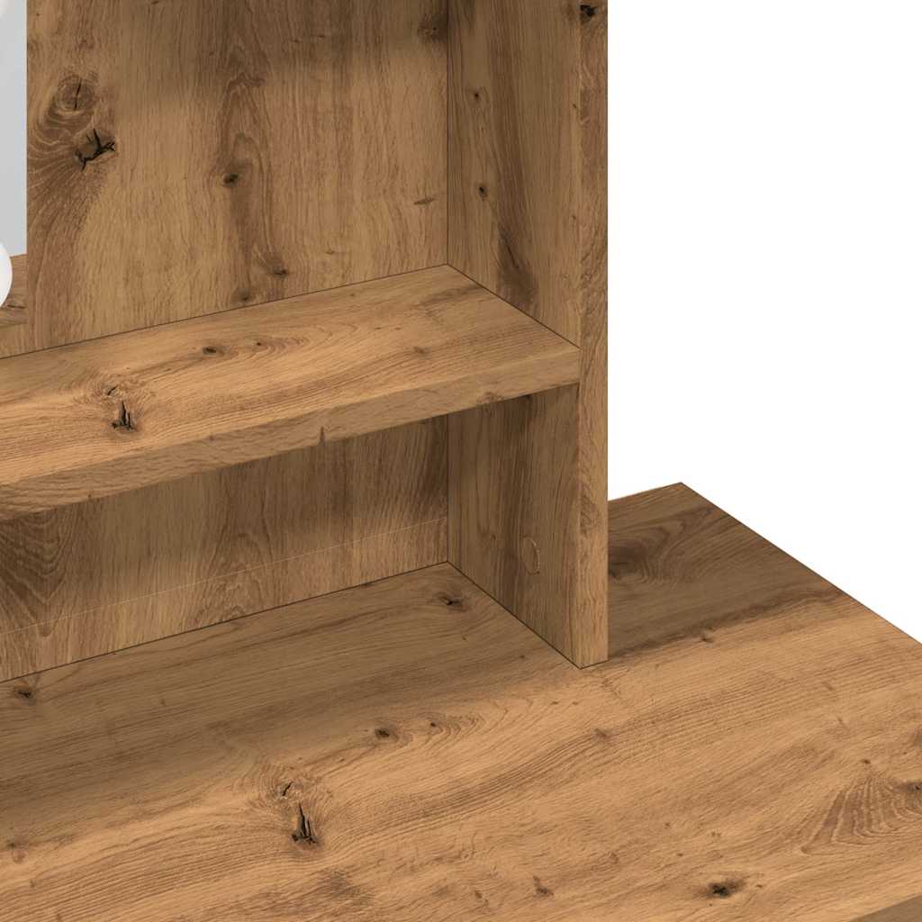 Sminkbord Med Led 86,5X35X136 Cm