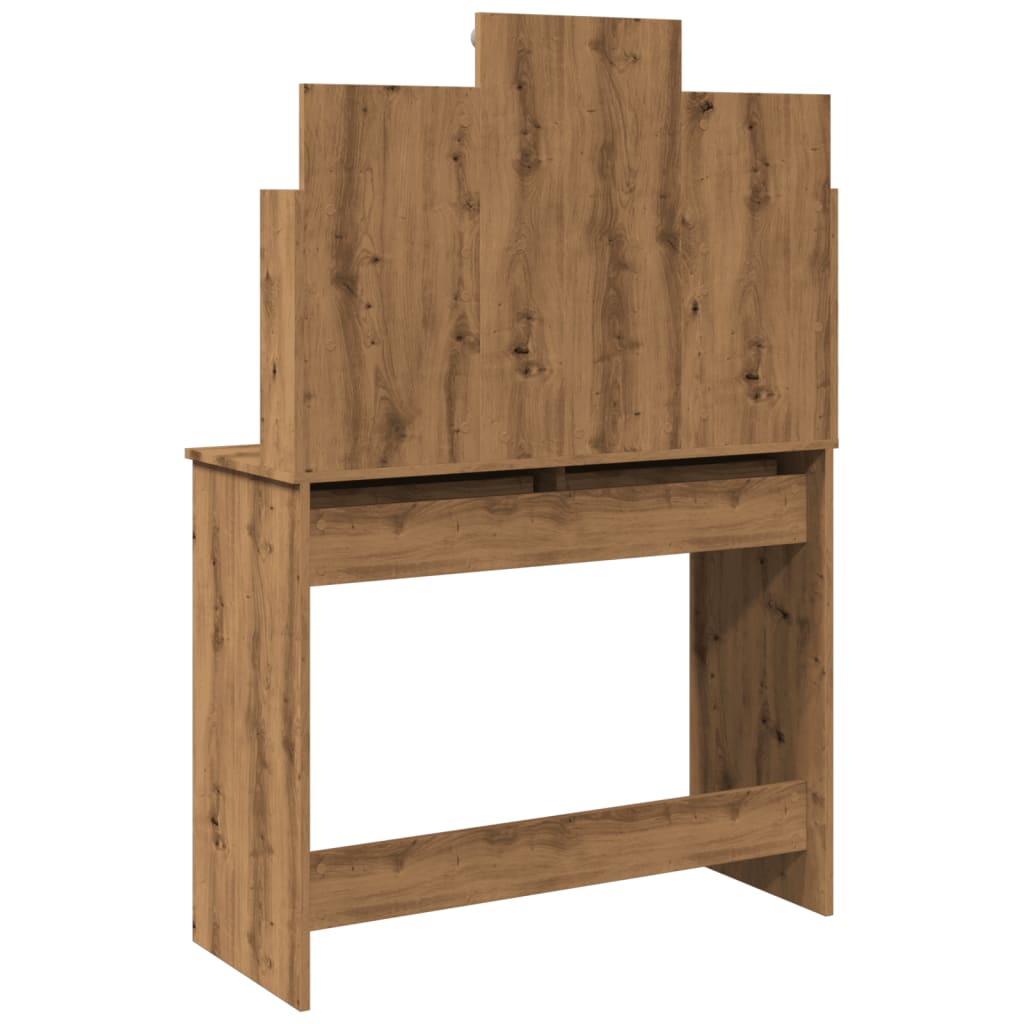 Sminkbord Med Led 96X40X142 Cm