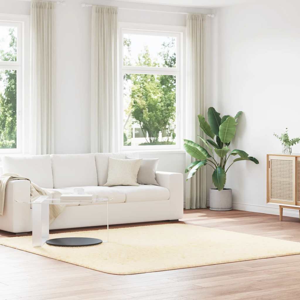 Ryamatta Med Lång Lugg Navarra 100X100 Cm Polyester