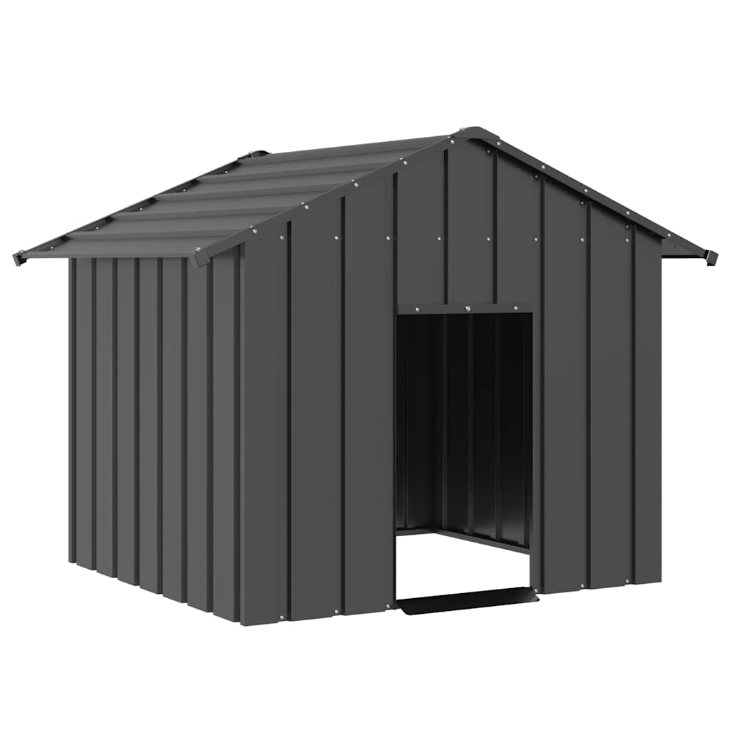 Hundkoja Med Tak Galvaniserat Stål