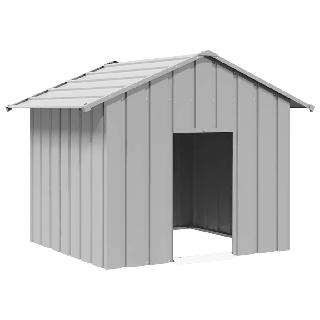 Hundkoja Med Tak Galvaniserat Stål
