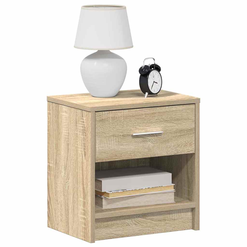 Sängbord 2 St Med Låda 39X28X41 Cm