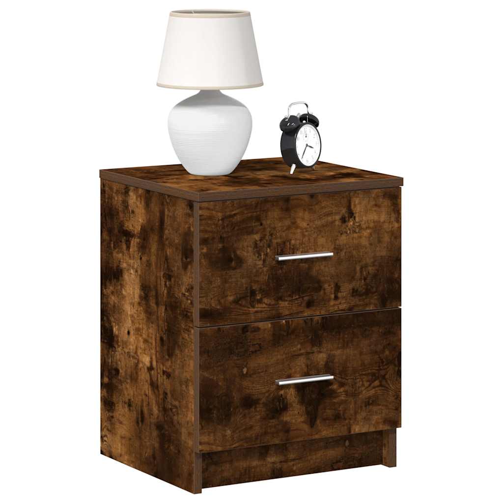 Sängbord 2 St Med 2 Lådor Sonoma-Ek 40X36X50 Cm
