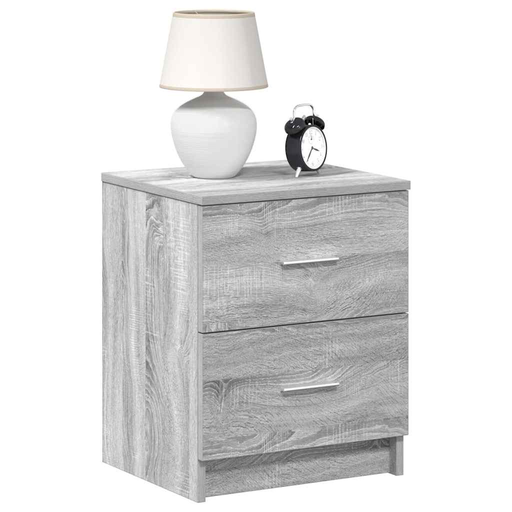 Sängbord 2 St Med 2 Lådor Sonoma-Ek 40X36X50 Cm