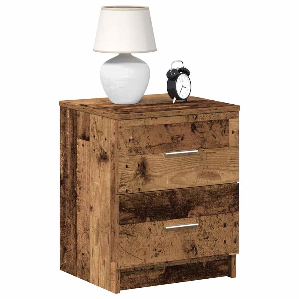 Sängbord 2 St Med 2 Lådor Sonoma-Ek 40X36X50 Cm