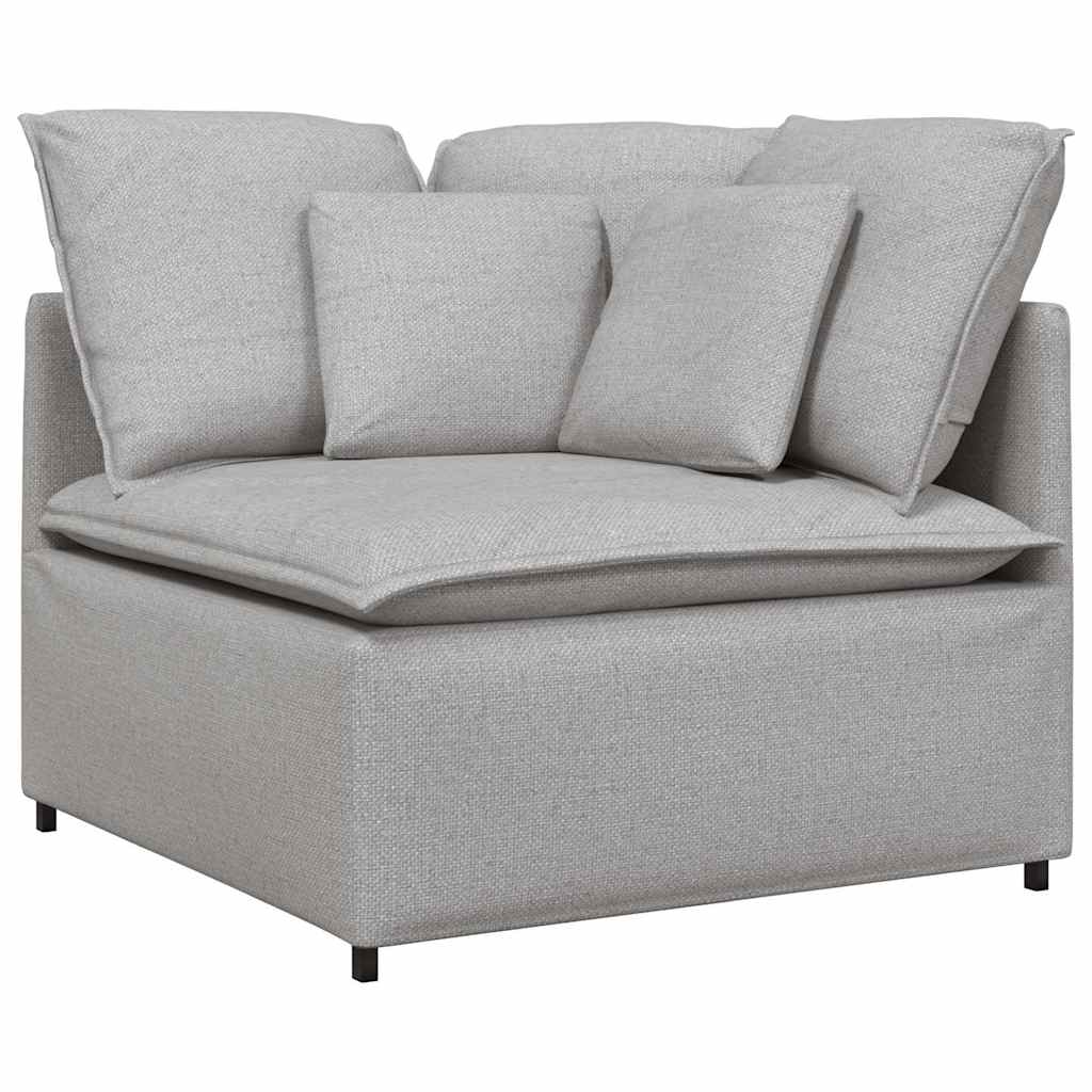 Modulsoffa Med Dynor I Tyg Molngrå