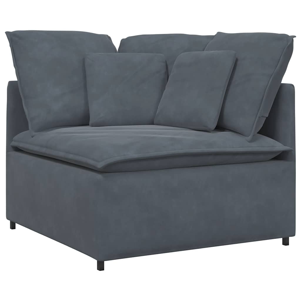 Modulsoffa Med Dynor Sammet
