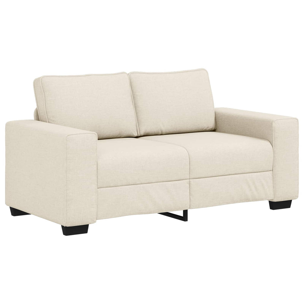 2-Sits Soffa Beige 160 Cm Linnenblandad Tyg