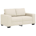 2-Sits Soffa Beige 160 Cm Linnenblandad Tyg