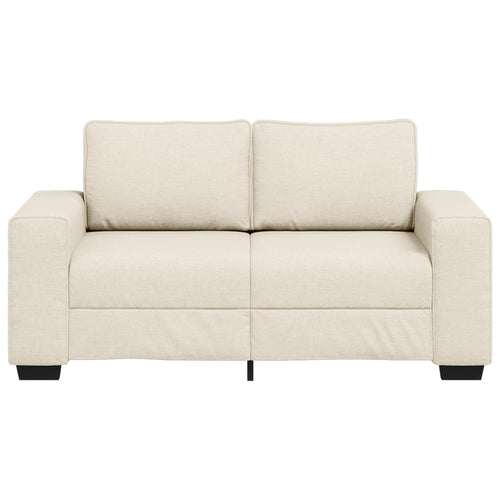 2-Sits Soffa Beige 160 Cm Linnenblandad Tyg