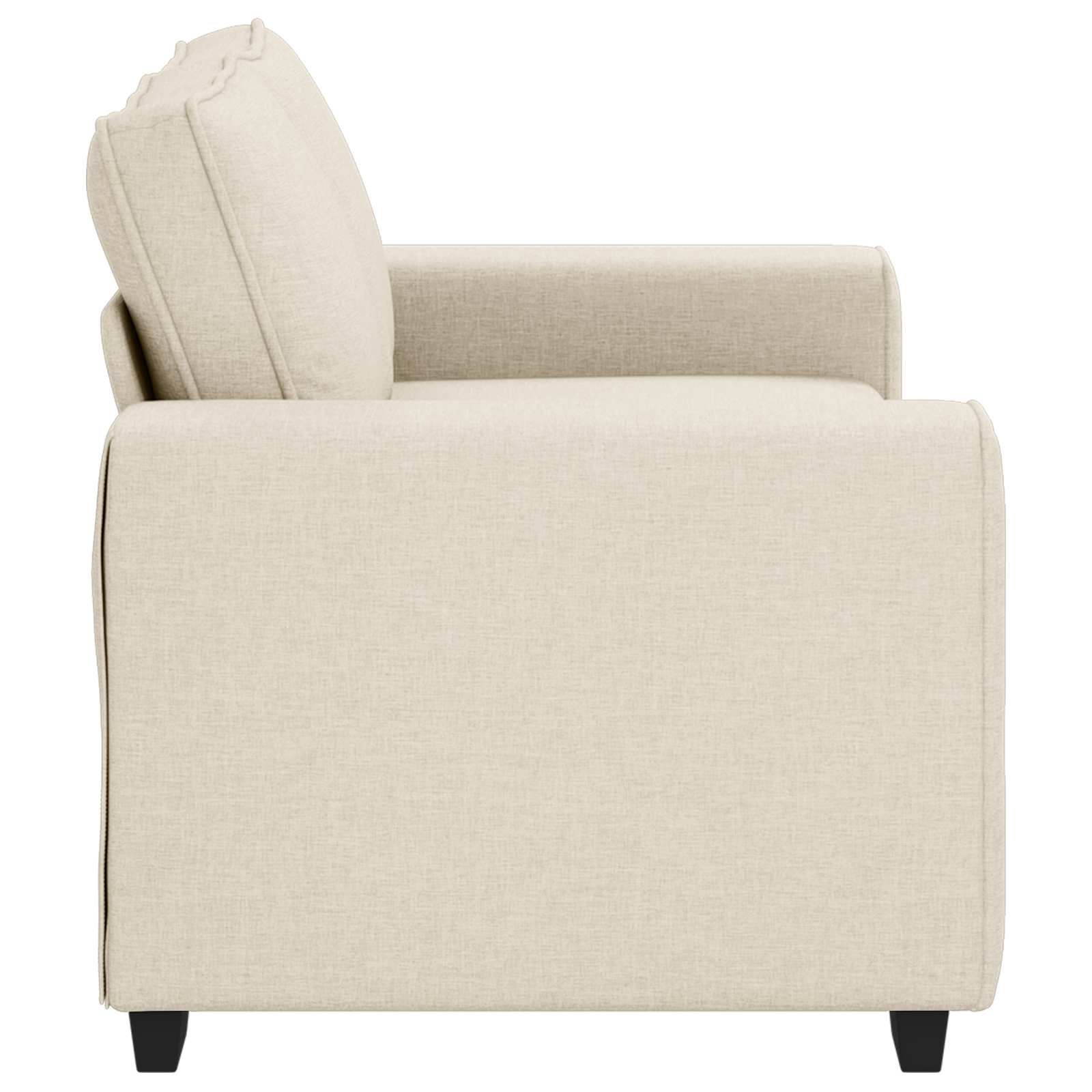 2-Sits Soffa Beige 160 Cm Linnenblandad Tyg
