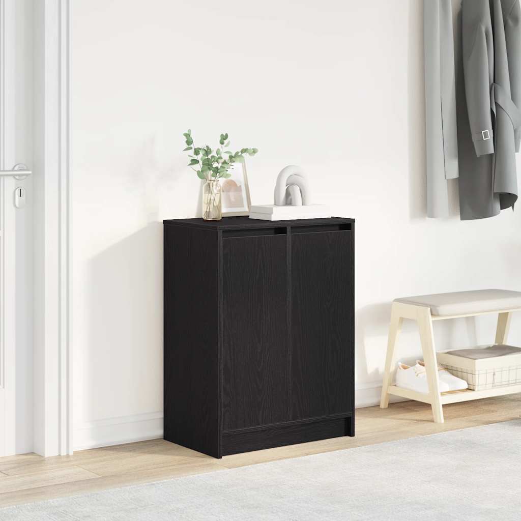 Skoskåp Rökt Ek 57X34X76 Cm Konstruerat Trä