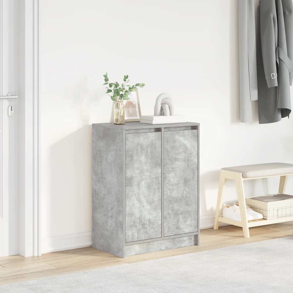 Skoskåp Rökt Ek 57X34X76 Cm Konstruerat Trä