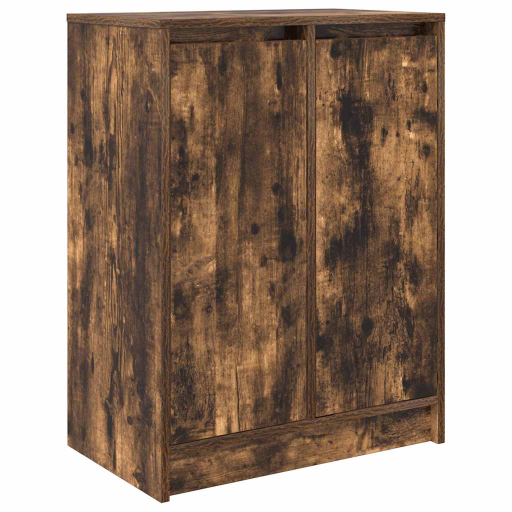 Skoskåp Rökt Ek 57X34X76 Cm Konstruerat Trä